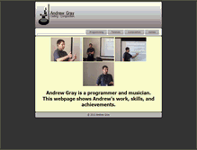 Tablet Screenshot of andrewrgray.info